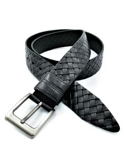 Ремінь чоловічий шкіряний чорний