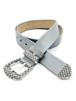 Жіночий шкіряний ремінь Сірий, Колір: Сірий