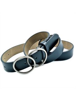 Жіночий шкіряний ремінь синій, Колір: Синій