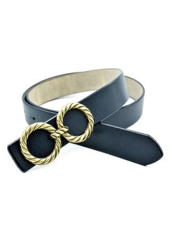 Жіночий шкіряний ремінь Темно-синій, Колір: Синій