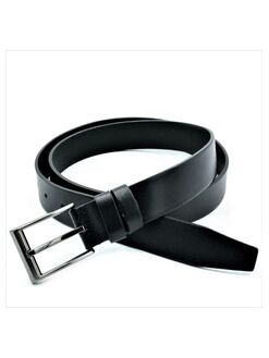 Шкіряний чоловічий ремінь чорний, Колір: Чорний