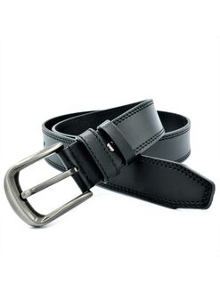 Шкіряний ремінь чорний, Колір: Чорний