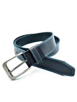 Шкіряний ремінь чорний, Колір: Чорний