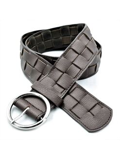 Шкіряний жіночий ремінь Коричневий, Колір: Коричневий