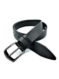Ремінь чоловічий шкіряний чорний, Колір: Чорний