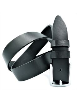 Ремінь чоловічий брючний чорний, Колір: Чорний