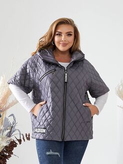 Женская жилетка цвет графит, Цвет: Графитовый, Размер: 48