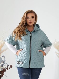 Женская жилетка цвет мята, Цвет: Мятный, Размер: 48