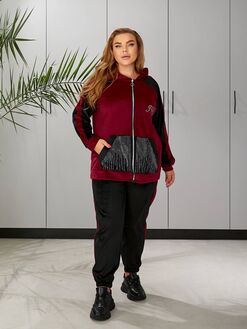 , Колір: Бордовий, Розмір: 48