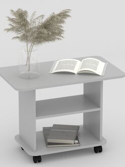 Журнальный стол ЖС-Классик Серый 550х750х450 мм, Цвет: Серый