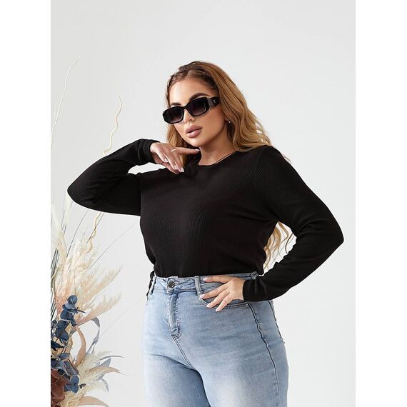 Жіночий светр із ангори колір чорний, Колір: Чорний, Розмір: 48