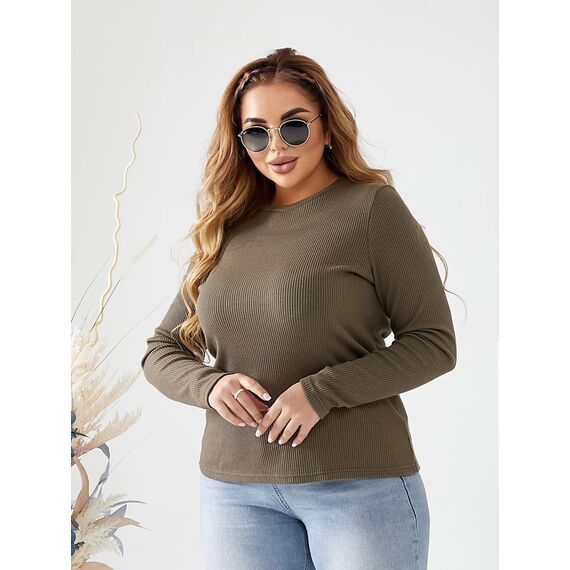 Женский свитер из ангоры цвет оливковый, Цвет: Оливковый, Размер: 60, изображение 4