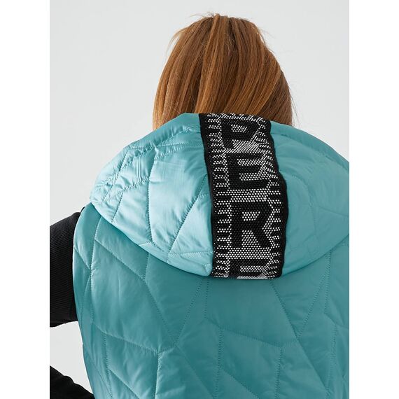 Женская жилетка с капюшоном цвет мята, Цвет: Мятный, Размер: 56, изображение 5