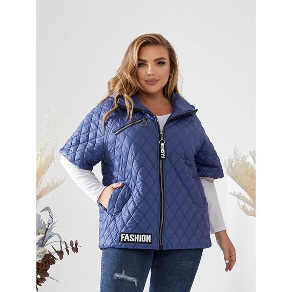 Женская жилетка цвет джинс, Цвет: Светло-синий, Размер: 48, изображение 3