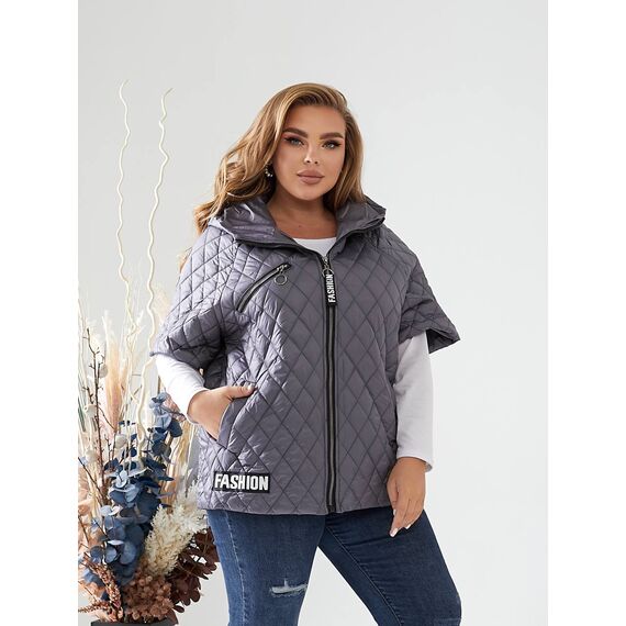 Женская жилетка цвет графит, Цвет: Графитовый, Размер: 48, изображение 3