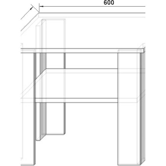 Журнальный стол ЖС-2 500x600x600 мм Серый, Цвет: Серый, изображение 4