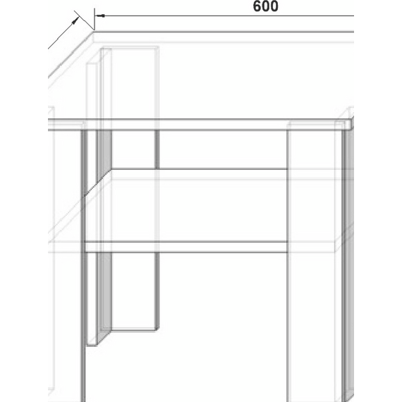 Журнальный стол ЖС-2 500x600x600 мм Серый, Цвет: Серый, изображение 2