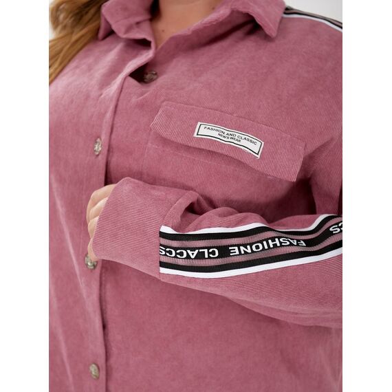 Женский прогулочный костюм цвета фрез, Цвет: Розовый, Размер: 48, изображение 5