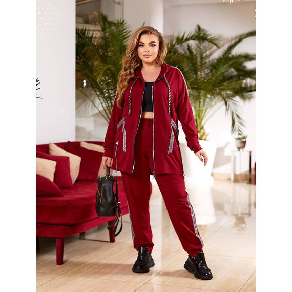 , Колір: Бордовий, Розмір: 48