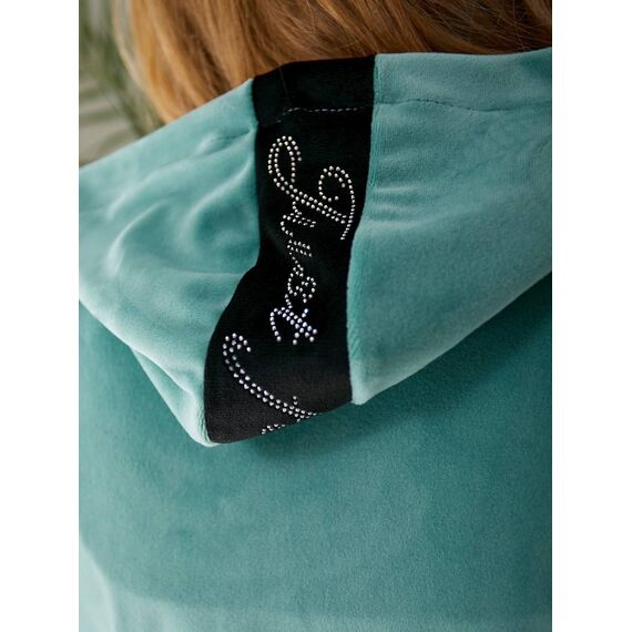 Женский пргулочный костюм двойка цвет мята-черный, Цвет: Мятный, Размер: 48, изображение 6