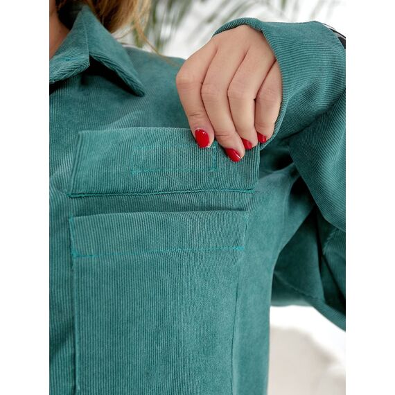 Женский прогулочный костюм зеленого цвета, Цвет: Зеленый, Размер: 48, изображение 5