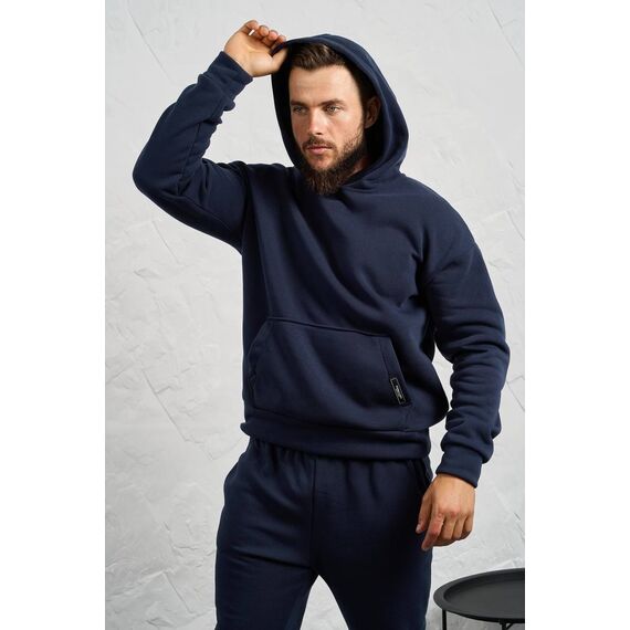 Мужской теплый костюм тройка синего цвета, Цвет: Синий, Размер: 52, изображение 2