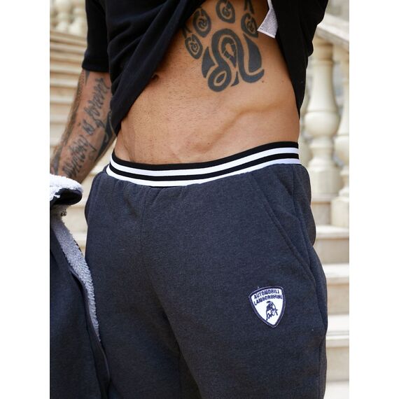 Мужской теплый спортивный костюм цвет антрацит, Цвет: Серый, Размер: 60, изображение 4