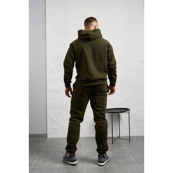 Мужской теплый костюм тройка цвета хаки, Цвет: Хаки, Размер: 54, изображение 2