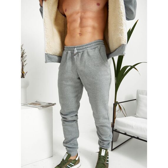 Мужской теплый спортивный костюм цвет меланж, Цвет: Светло-серый, Размер: 54, изображение 5