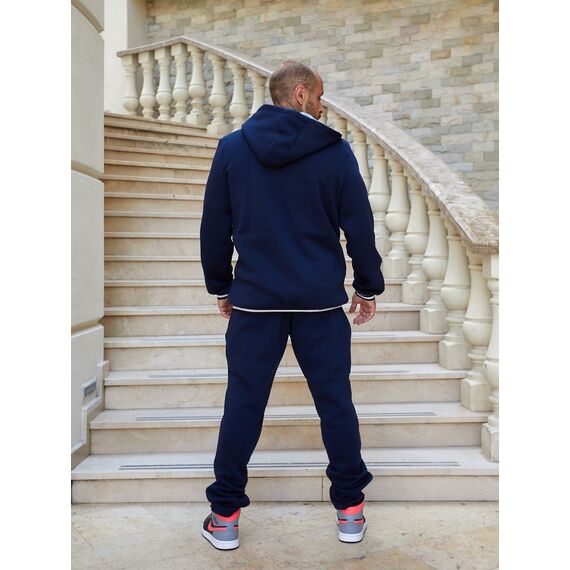 Мужской теплый спортивный костюм цвет темно-синий, Цвет: Темно-синий, Размер: 50, изображение 2