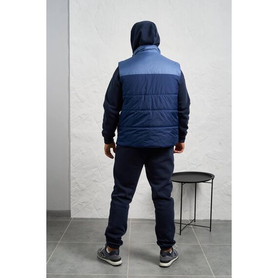 Мужской теплый костюм тройка синего цвета, Цвет: Синий, Размер: 52, изображение 3