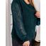 Женский свитер из ангоры цвет темно-зеленый, Цвет: Темно-зеленый, Размер: 48, изображение 2
