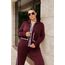 Жіночий прогулянковий костюм колір бордо, Колір: Бордовий, Розмір: 50, зображення 2