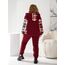 Жіночий теплий костюм двійка колір бордовий, Колір: Бордовий, Розмір: 56, зображення 5