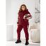 Жіночий теплий костюм двійка колір бордовий, Колір: Бордовий, Розмір: 56, зображення 8