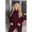 Жіночий теплий костюм двійка колір винний, Колір: Бордовий, Розмір: 62, зображення 3