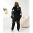 Жіночий теплий костюм двійка колір чорний, Колір: Чорний, Розмір: 56, зображення 6