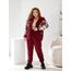 Жіночий теплий костюм двійка колір бордовий, Колір: Бордовий, Розмір: 56, зображення 3