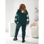 Жіночий теплий костюм двійка колір пляшка, Колір: Темно-зелений, Розмір: 56, зображення 5