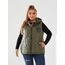 Женская жилетка с капюшоном цвет хаки, Цвет: Хаки, Размер: 56, изображение 2