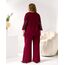 Женский трикотажный костюм двойка цвет бордовый, Цвет: Бордовый, Размер: 48, изображение 4