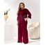 Женский трикотажный костюм двойка цвет бордовый, Цвет: Бордовый, Размер: 48, изображение 3