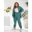 Женский прогулочный костюм зеленого цвета, Цвет: Зеленый, Размер: 48, изображение 7