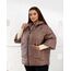 Женский теплый жилет с рукавами 3/4 цвет мокко, Цвет: Темно-бежевый, Размер: 50, изображение 6