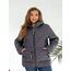 Жіноча демісезонна куртка кольору графіт, Колір: Сірий, Розмір: 56