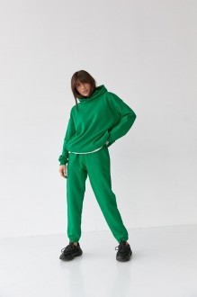 Жіночий костюм худі+джогери колір трава р.L 454323
