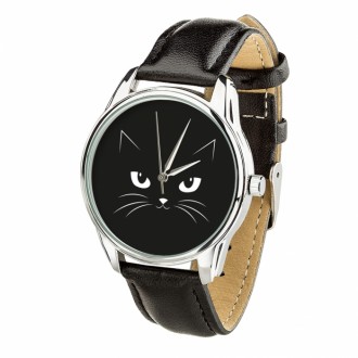 Часы ZIZ Кошачий с дополнительным ремешком, ремешок насыщенно-черный SKL22-228875
