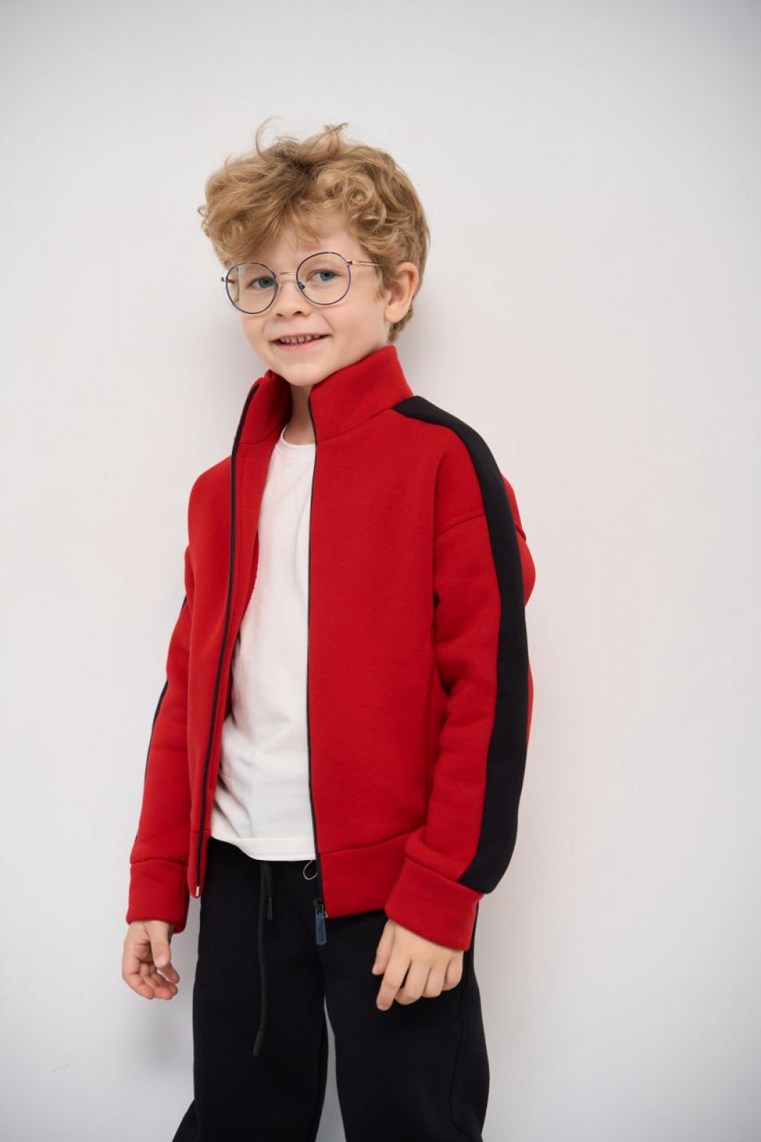 Теплий костюм для хлопчика колір червоний р.110 447455