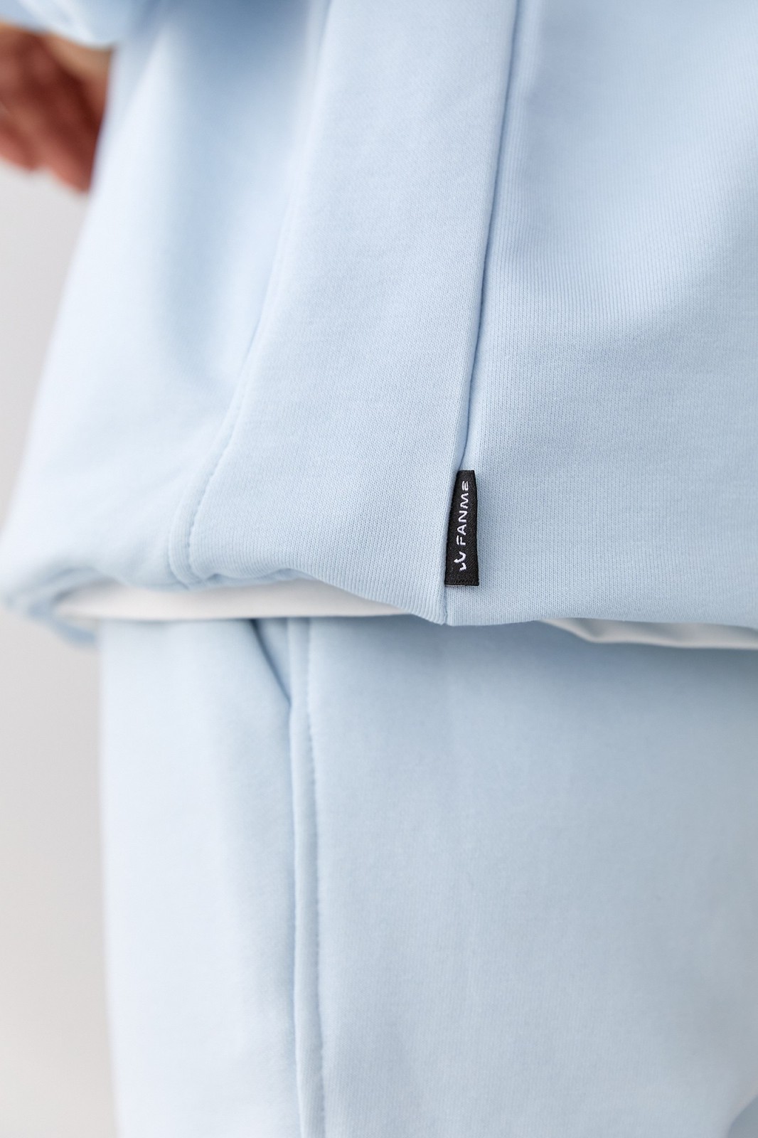 Жіночий костюм худі+джогери колір світло блакитний р.M 454307
