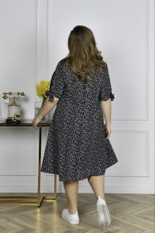 Жіноча сукня вільного крою колір чорний р.58 455516